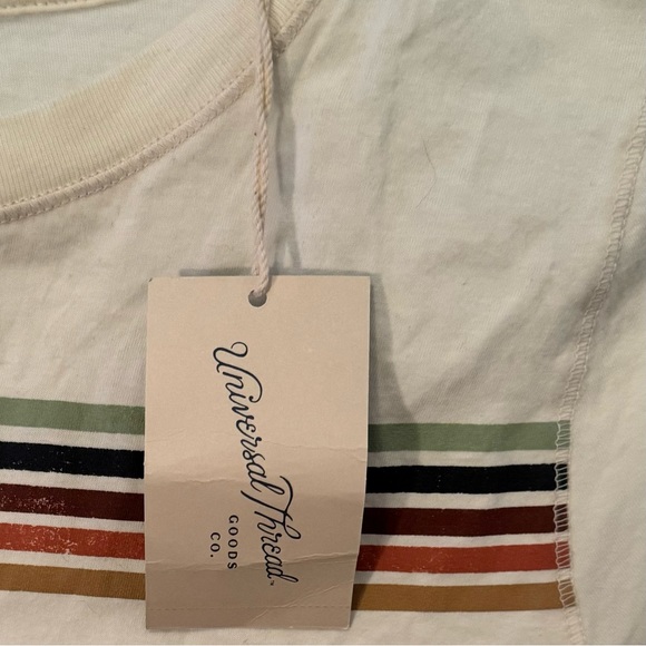 Universal Threads “je t’aime” Striped T-Shirt NWT (BUNDLE AND SAVE!) - Picture 3 of 6